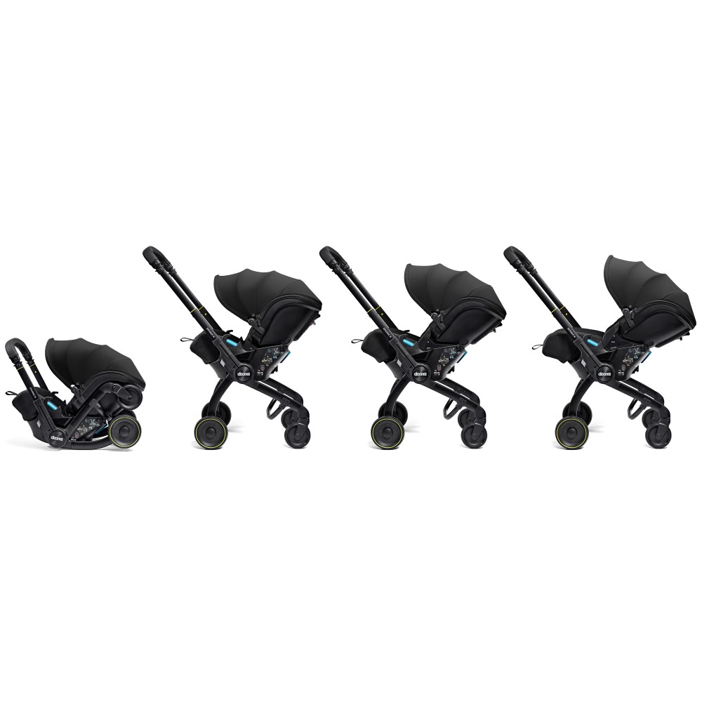 Doona X - автокресло-коляска для новорожденного i-Size (40 - 85 см / до 13 кг), коляска для путешествий, использование в самолете, легкосьемный текстиль на молнии • Desert Green