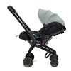 Doona X - автокрісло-коляска для новонародженого i-Size (40 - 85 см / до 13 кг), візок для подорожей, використання в літаку, легко-знімний текстиль на блискавці • Dusty Sage