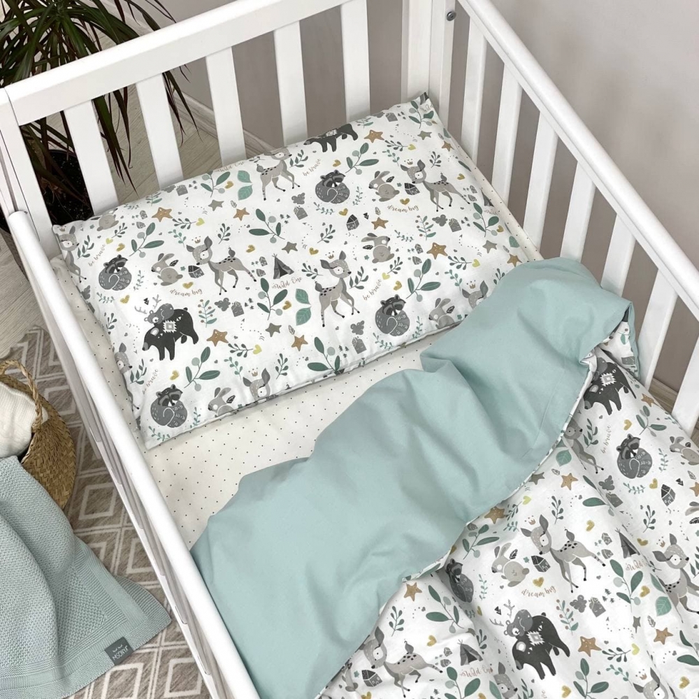 Сменный постельный комплект Маленькая Соня Baby Mix Bamby с друзьями, мятный (0391597)