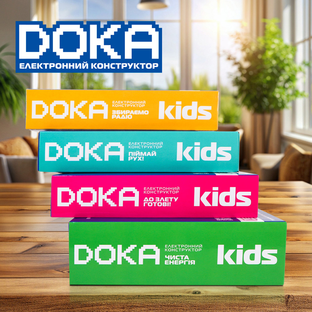 Конструктор електронний Doka Чиста енергія, 21 схема (D70704)