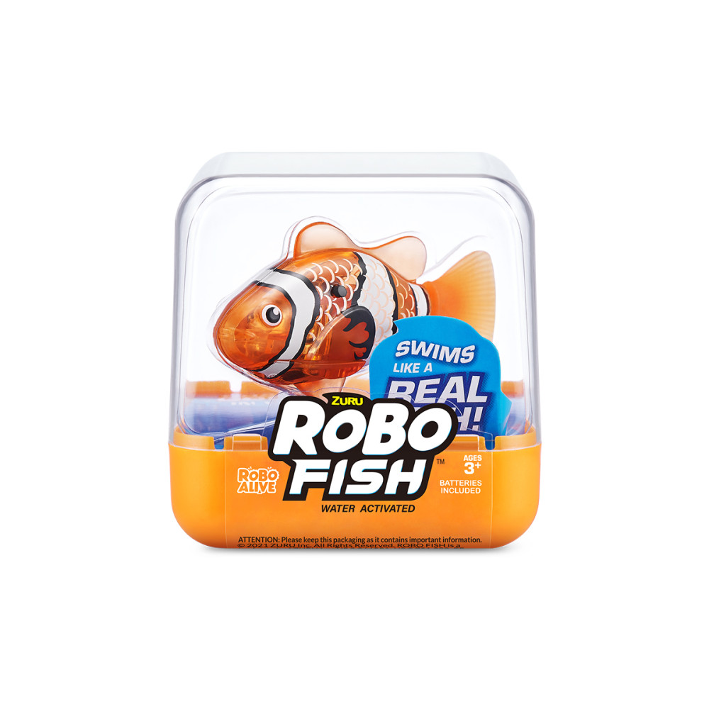 Інтерактивна іграшка Robo Alive S3 - Помаранчева роборибка (7191-5)