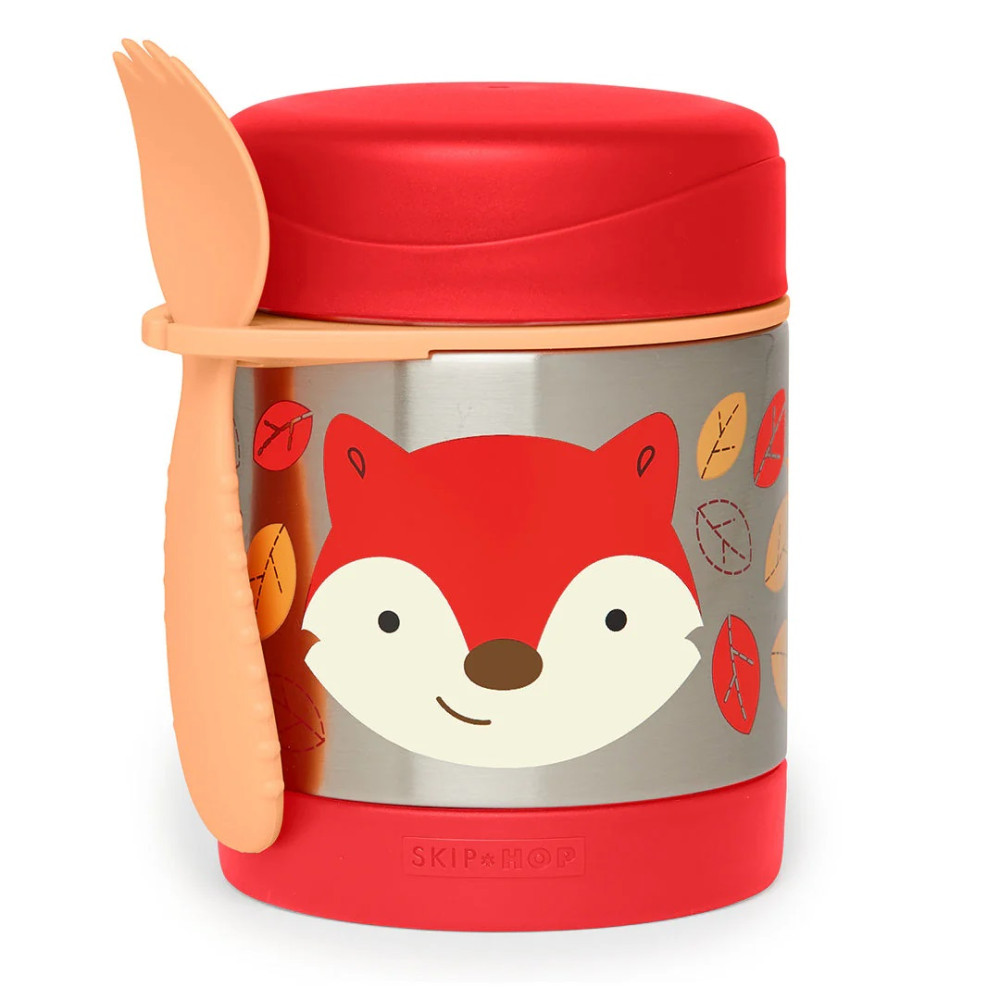 Термос для еды с ложкой-вилкой Skip Hop с нержавеющей стали - Лиса (252392)