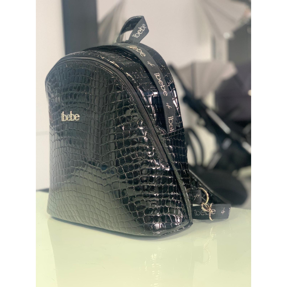 iBebe i-Stop - коляска 2 в 1, електричні гальма,  м'яка амортизація, реверсивний прогулянковий блок • IS26 Black