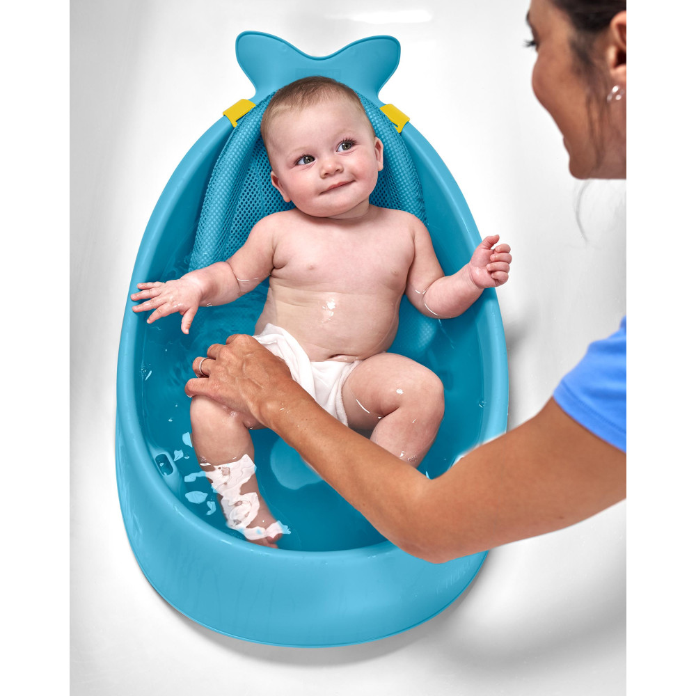 Дитяча ванна для купання малюка Skip Hop Кит - блакитний (235465)