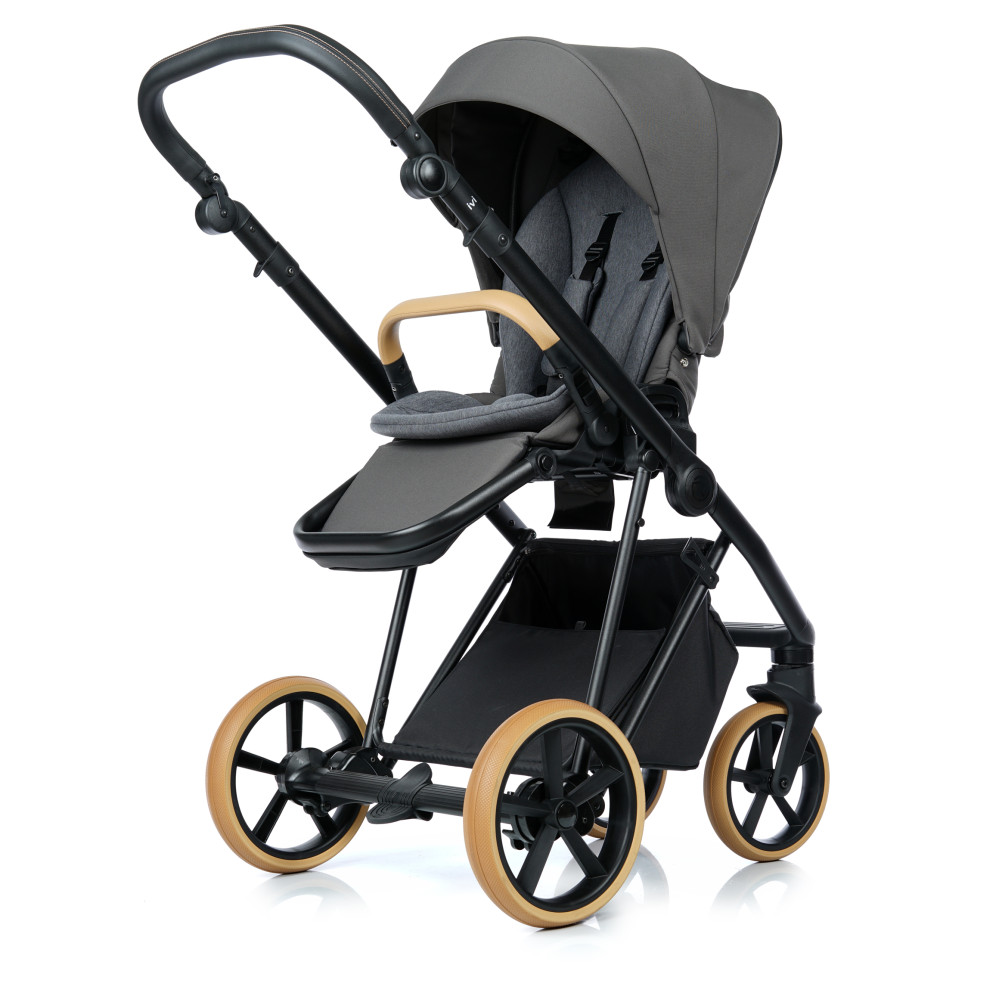 Roan Ivi 2.0 - детская коляска 2в1, премиум Vintage Collection, матрас Air Zone 3D, мягкая амортизация, солнцезащитный козырек в комплекте • Sicilian Olive Vintage (R-IVC-SO)