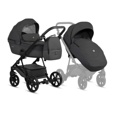  Tutis Viva5+ - универсальная коляска 2 в 1, большие колеса, компактное складывание, легкая и маневренная • Essential Periscape