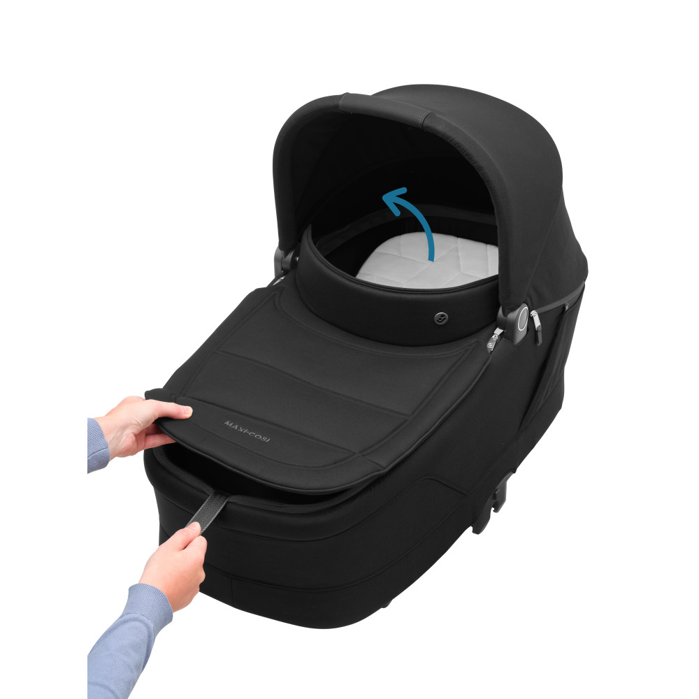 Maxi-Cosi Oxford+ - универсальная коляска 2 в 1, люлька Maxi-Cosi Sense, реверсивный прогулочный блок, мягкая амортизация • Twillic Black Maxi-Cosi Oxford+ - универсальная коляска 2 в 1, люлька Maxi-Cosi Sense, реверсивный прогулочный блок, мягкая амортизация • Twillic Black