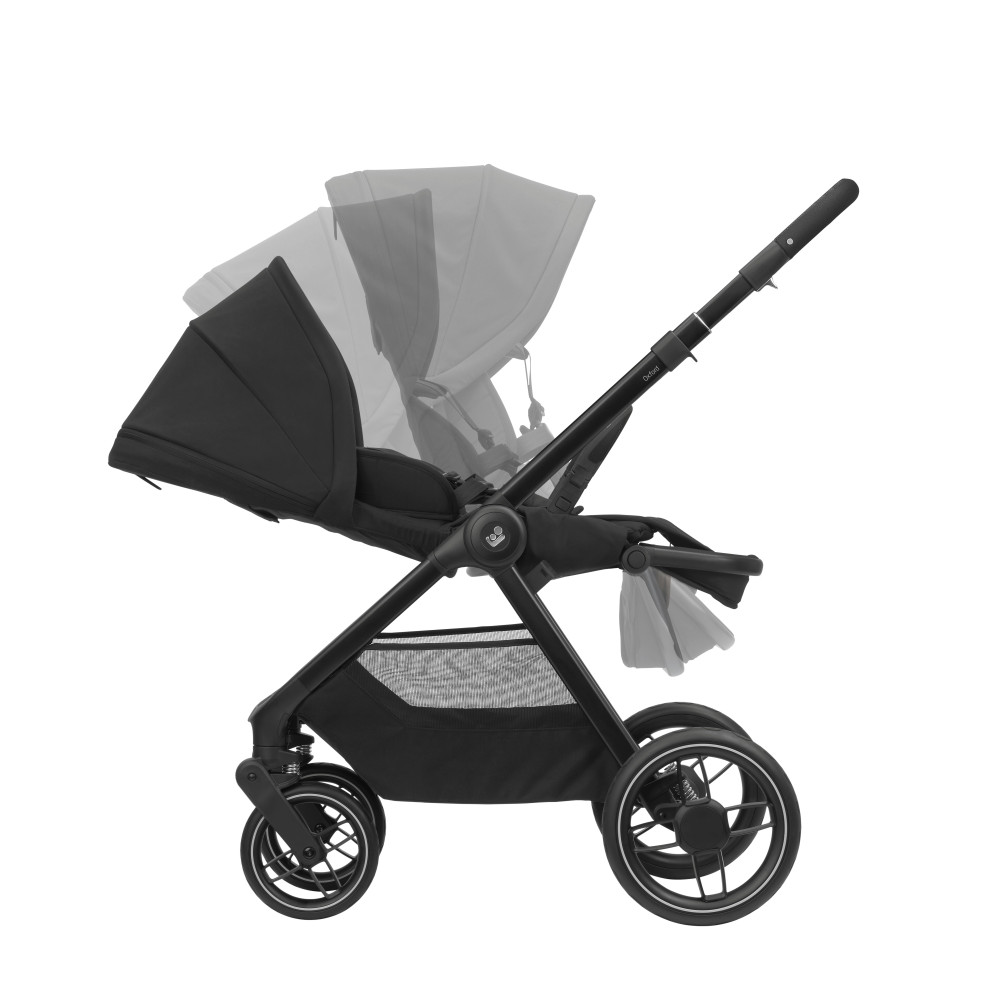 Maxi-Cosi Oxford+ - универсальная коляска 2 в 1, люлька Maxi-Cosi Sense, реверсивный прогулочный блок, мягкая амортизация • Twillic Black Maxi-Cosi Oxford+ - универсальная коляска 2 в 1, люлька Maxi-Cosi Sense, реверсивный прогулочный блок, мягкая амортизация • Twillic Black
