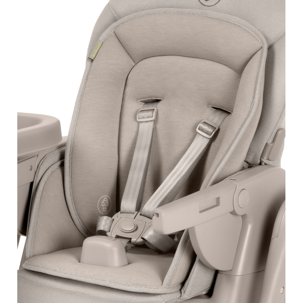 Maxi-Cosi Minla Plus - стільчик для годування, легке переміщення та складання, розкладається до лежачого положення • Elegance Beige