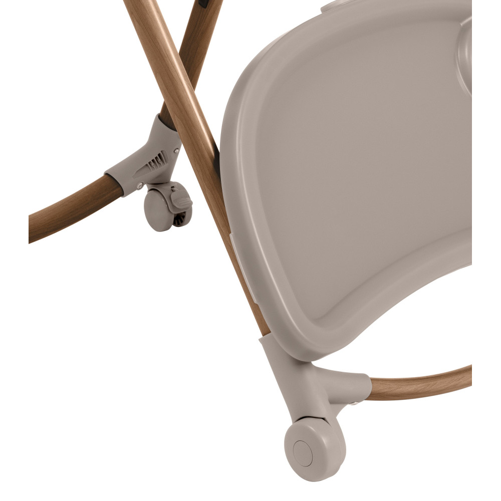 Maxi-Cosi Minla Plus - стільчик для годування, легке переміщення та складання, розкладається до лежачого положення • Elegance Beige