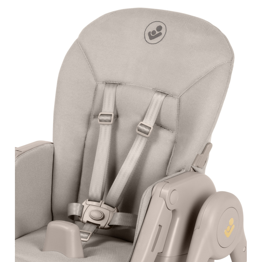 Maxi-Cosi Minla Plus - стільчик для годування, легке переміщення та складання, розкладається до лежачого положення • Elegance Beige