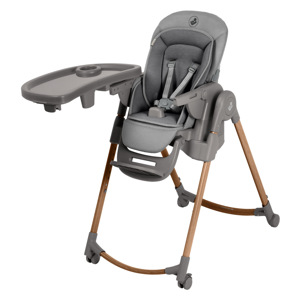 Maxi-Cosi Minla Plus - стульчик для кормления, легкое перемещение и складывание, раскладывается в лежачее положение • Elegance Graphite Maxi-Cosi Minla Plus - стульчик для кормления, легкое перемещение и складывание, раскладывается в лежачее положение • Elegance Graphite