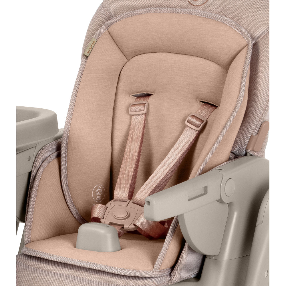 Maxi-Cosi Minla Plus - стільчик для годування, легке переміщення та складання, розкладається до лежачого положення • Elegance Terra