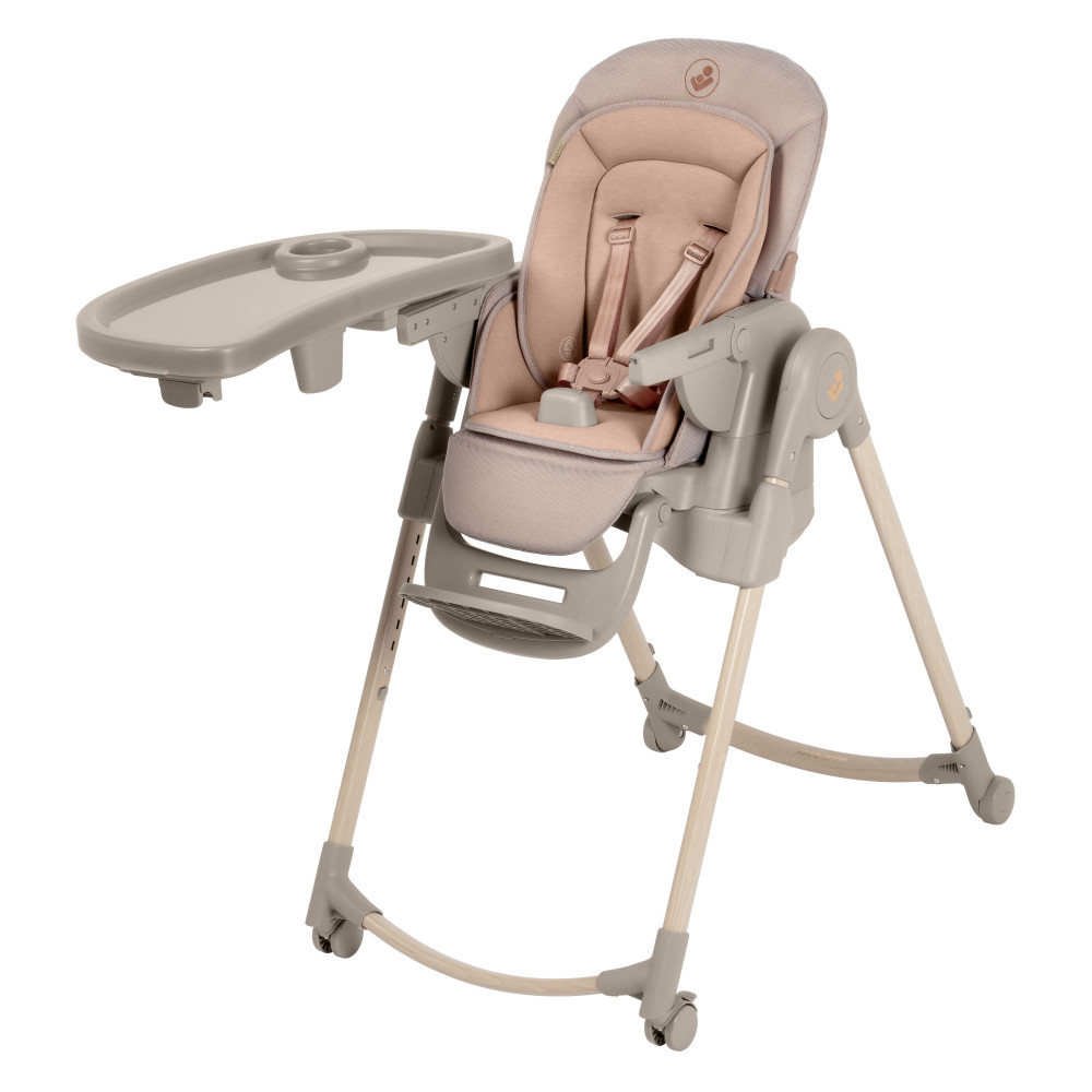 Maxi-Cosi Minla Plus - стільчик для годування, легке переміщення та складання, розкладається до лежачого положення • Elegance Terra