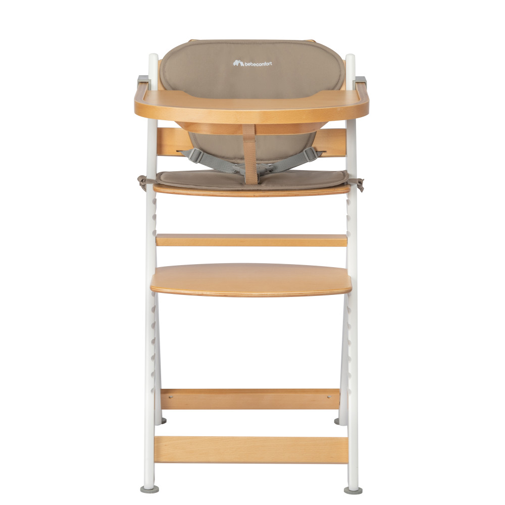 Bebe Confort Timba - стільчик для годування, 4 рівні регулювання висоти, 8 рівнів регулювання підніжки • Light Wood-Beige Bebe Confort Timba - стільчик для годування, 4 рівні регулювання висоти, 8 рівнів регулювання підніжки • Light Wood-Beige