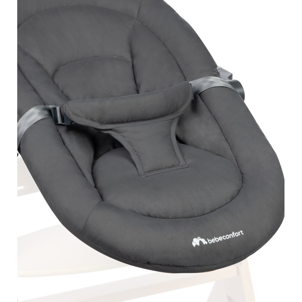 Bebe Confort Timba Baby - шезлонг для новорожденного 2в1 • Mineral Graphite