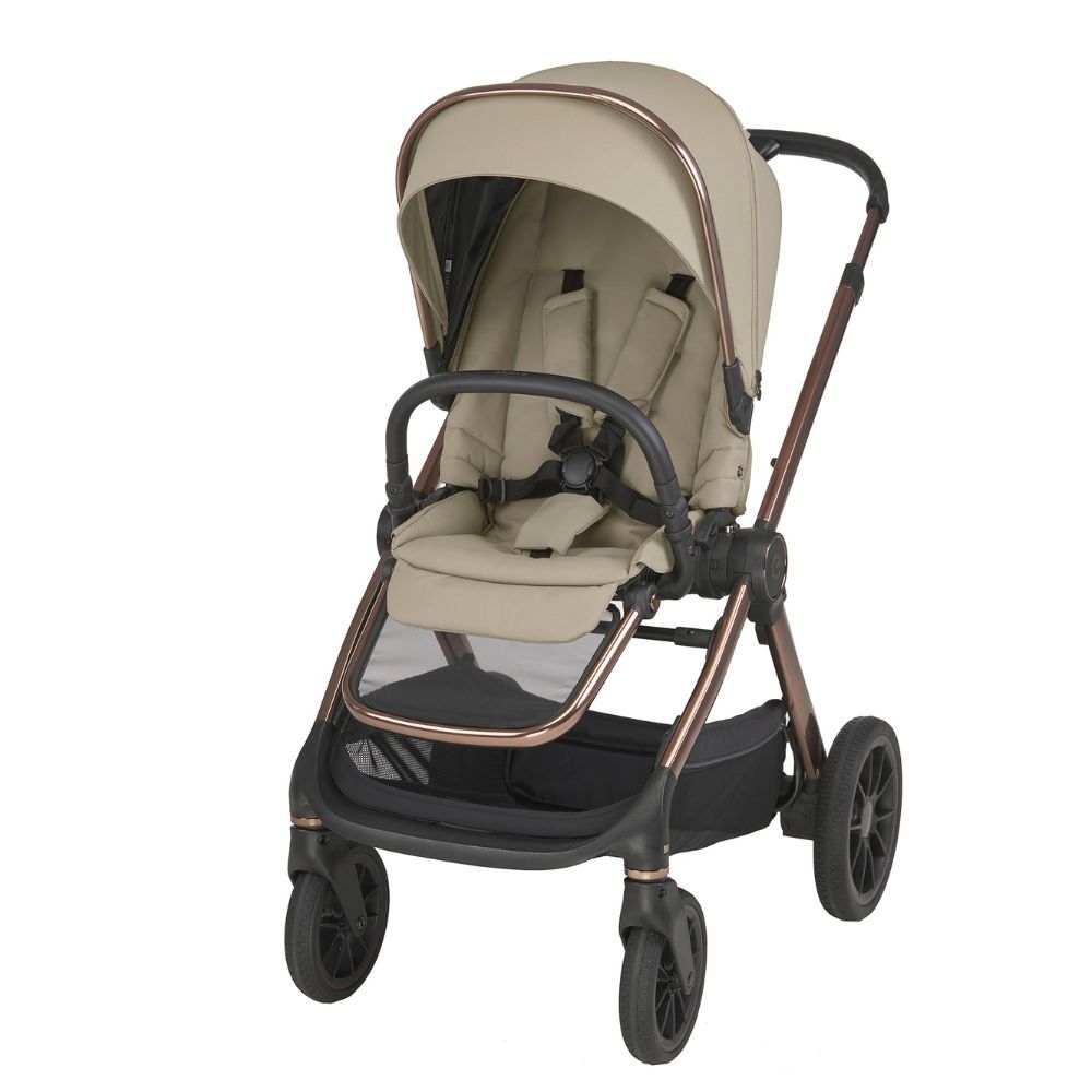 Espiro Code - универсальная детская коляска 2в1, всесезонная коляска (тройная вентиляция в люльке, регулировка высоты люльки, автоматическое складывание) • 04 Tender Green