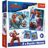 Пазлы 2в1 Trefl + Мемы - Герои Marvel в действии (93333)