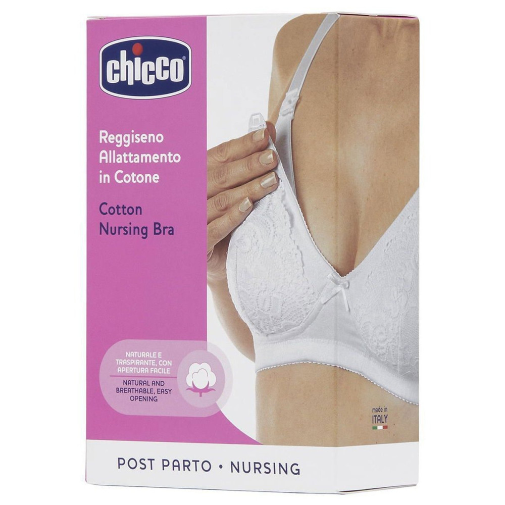 Бюстгальтер для годування Chicco White, бавовна, розмір 5С (21162.00.51)