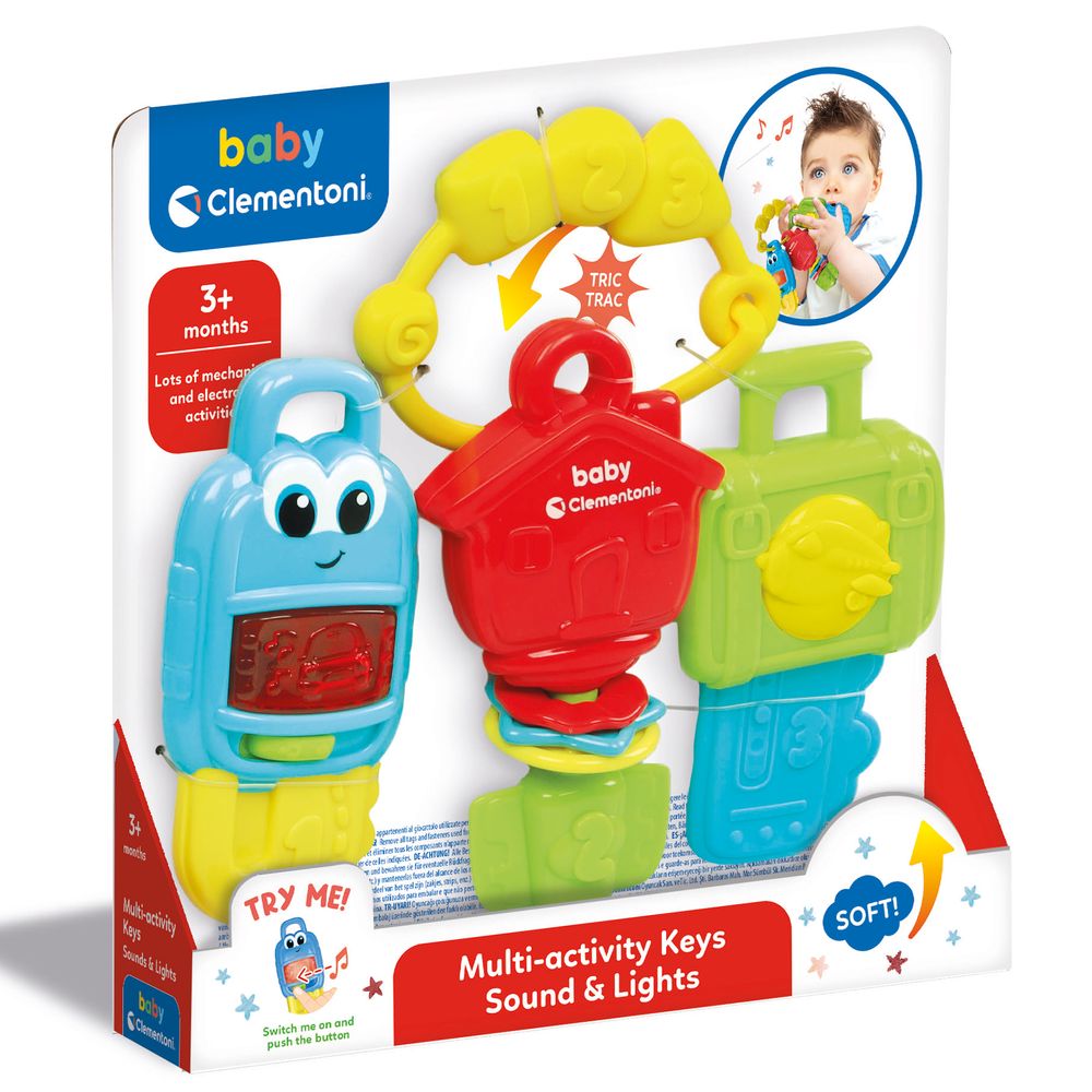 Детская игрушка-погремушка Clementoni Multi-activity Keys New (17914)