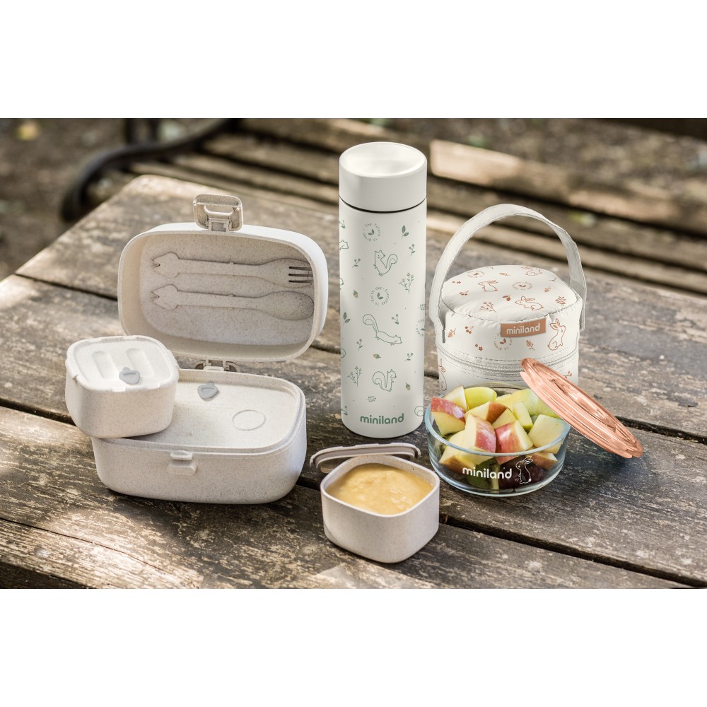 Miniland Natur Thermos - термос для напоїв 450мл • Білочка