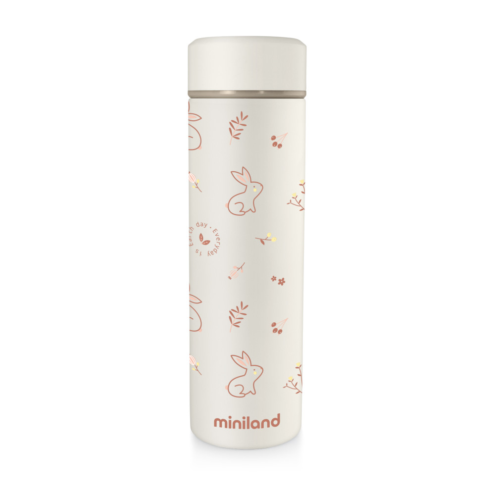 Miniland Natur Thermos - термос для напитков 450мл • Кролик