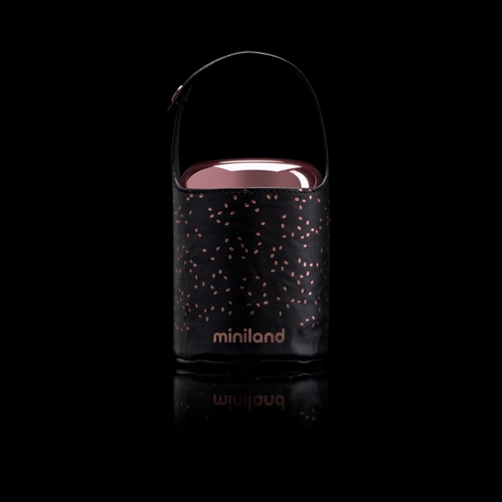 Miniland Food Thermos Mini Deluxe - харчовий міні-термос 280мл з сумочкою • Rose
