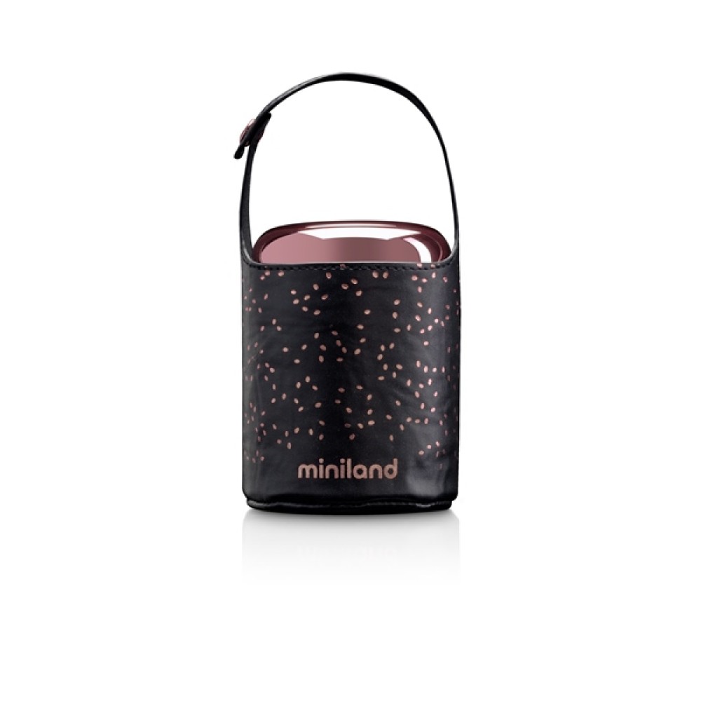 Miniland Food Thermos Mini Deluxe - харчовий міні-термос 280мл з сумочкою • Rose