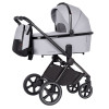 Carrello Ultimo CRL-6520 - дитяча універсальна коляска 2в1, коляска з люлькою, регулювання висоти люльки та прогулянкового блоку, всесезонний візок • Arctic Grey