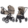 Carrello Ultimo CRL-6520 - дитяча універсальна коляска 2в1, коляска з люлькою, регулювання висоти люльки та прогулянкового блоку, всесезонний візок • Pearl Beige