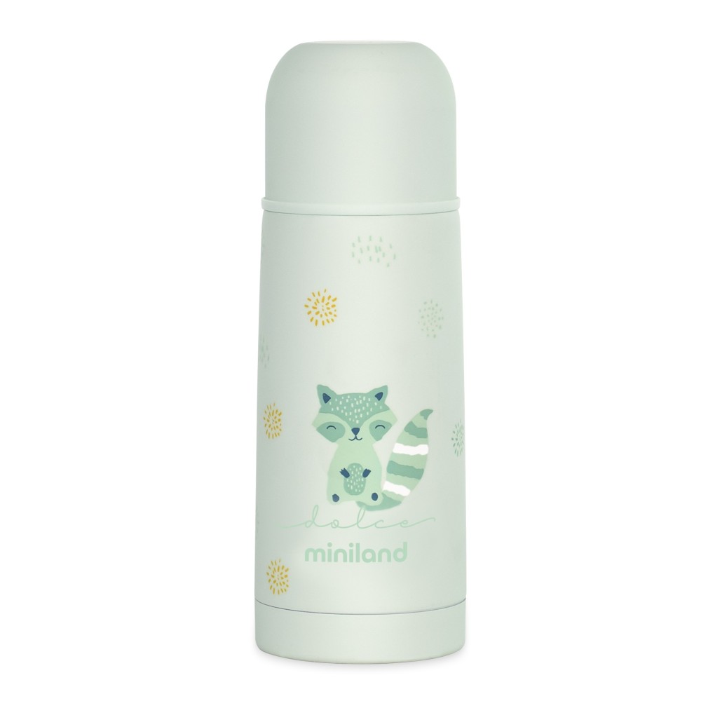 Miniland Thermy - термос для напоїв із колекції Dolce з приємним покриттям Soft Touch та ніжним дизайном, 350мл • Mint