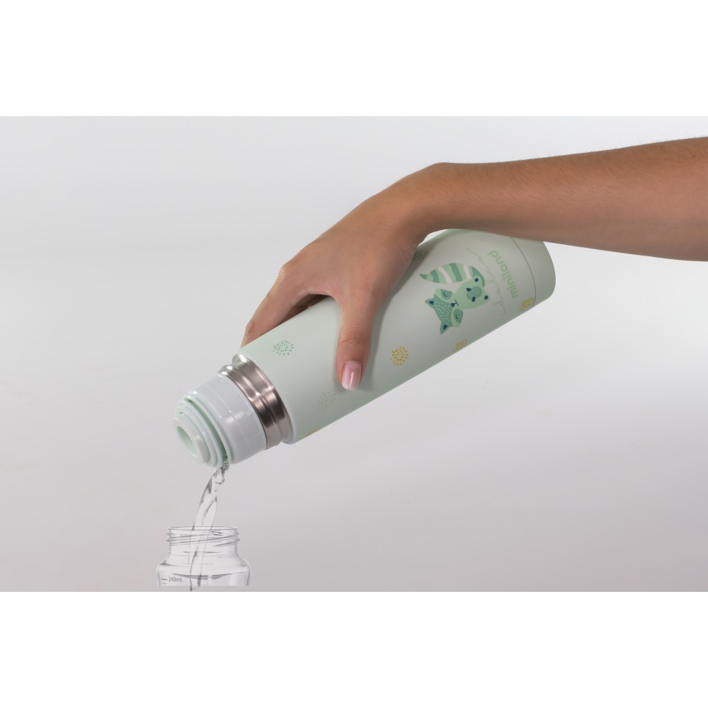 Miniland Thermy - термос для напоїв із колекції Dolce з приємним покриттям Soft Touch та ніжним дизайном, 350мл • Mint