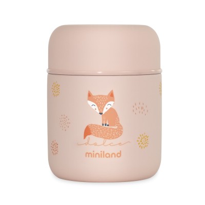 Miniland Thermy - термос для їжі із колекції Dolce з приємним покриттям Soft Touch та ніжним дизайном, 280мл • Candy