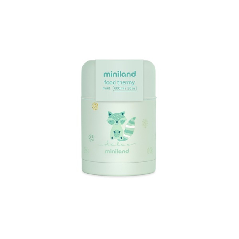 Miniland Thermy - термос для їжі із колекції Dolce з приємним покриттям Soft Touch та ніжним дизайном, 600мл • Candy