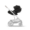 Cybex Cloud G i-Size - автокрісло для немовля i-Size (автолюлька), легке, розкладається до лежачого положення, дихаюча тканина Air Mesh (40 - 87 см) • Moon Black Plus