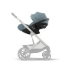 Cybex Cloud G i-Size - автокрісло для немовля i-Size (автолюлька), легке, розкладається до лежачого положення, дихаюча тканина Air Mesh (40 - 87 см) • Stormy Blue Plus