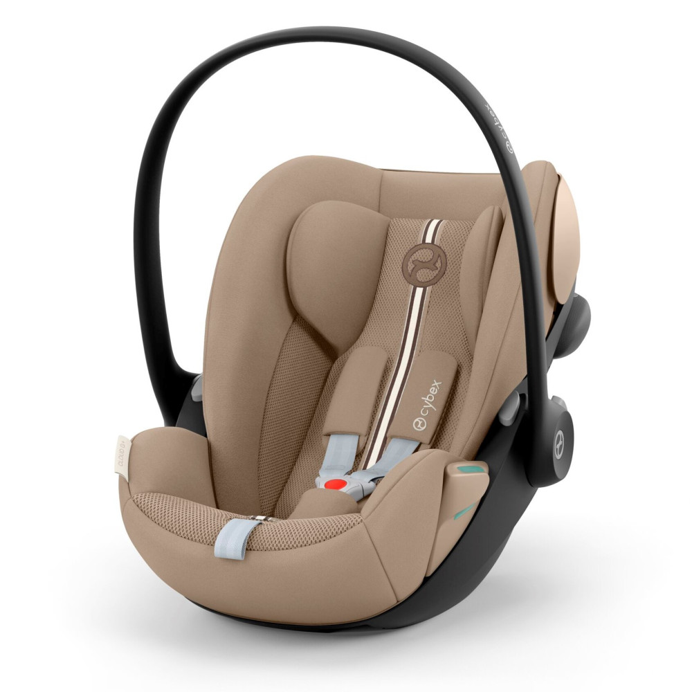Cybex Cloud G i-Size - автокрісло для немовля i-Size (автолюлька), легке, розкладається до лежачого положення, дихаюча тканина Air Mesh (40 - 87 см) • Almond Beige Plus