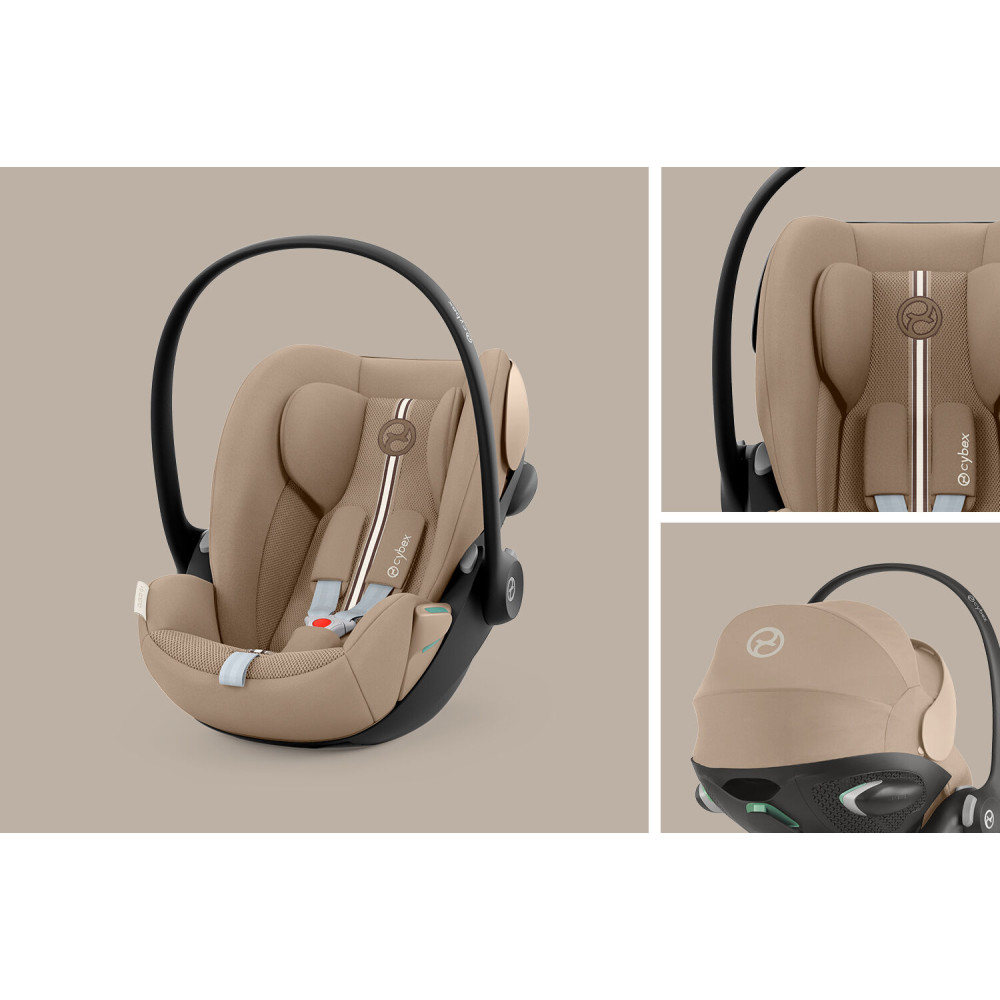 Cybex Cloud G i-Size - автокрісло для немовля i-Size (автолюлька), легке, розкладається до лежачого положення, дихаюча тканина Air Mesh (40 - 87 см) • Almond Beige Plus Cybex Cloud G i-Size - автокрісло для немовля i-Size (автолюлька), легке, розкладається до лежачого положення, дихаюча тканина Air Mesh (40 - 87 см) • Almond Beige Plus