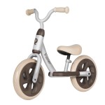 Qplay Trainer - детский беговел, мягкие ручки, ретро дизайн, регулируемое сиденье из искусственной кожи • EVA Silver