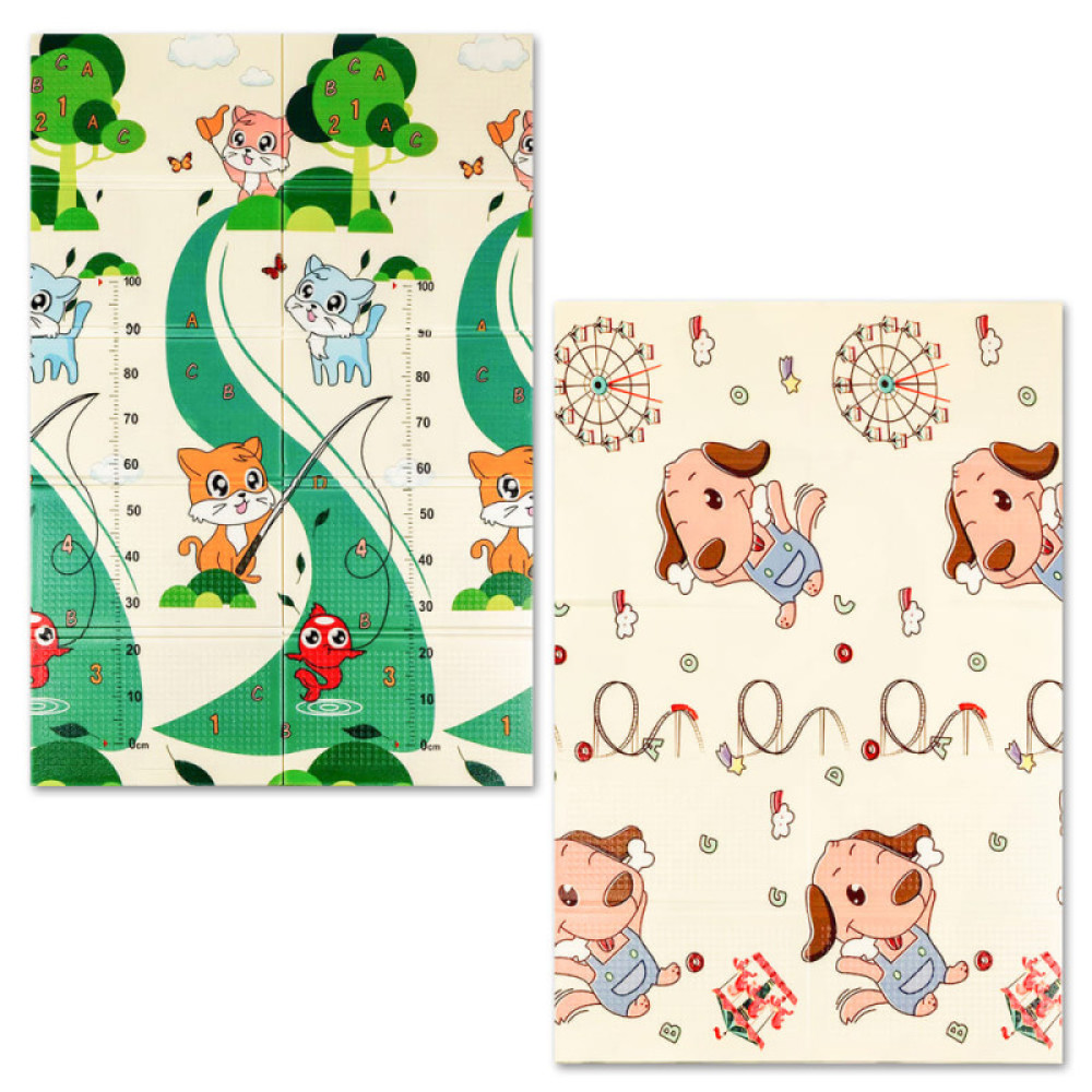 Коврик детский Mat4baby Котята на рыбалке + Щенята (№275)