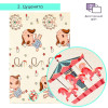 Коврик детский Mat4baby Котята на рыбалке + Щенята (№275)