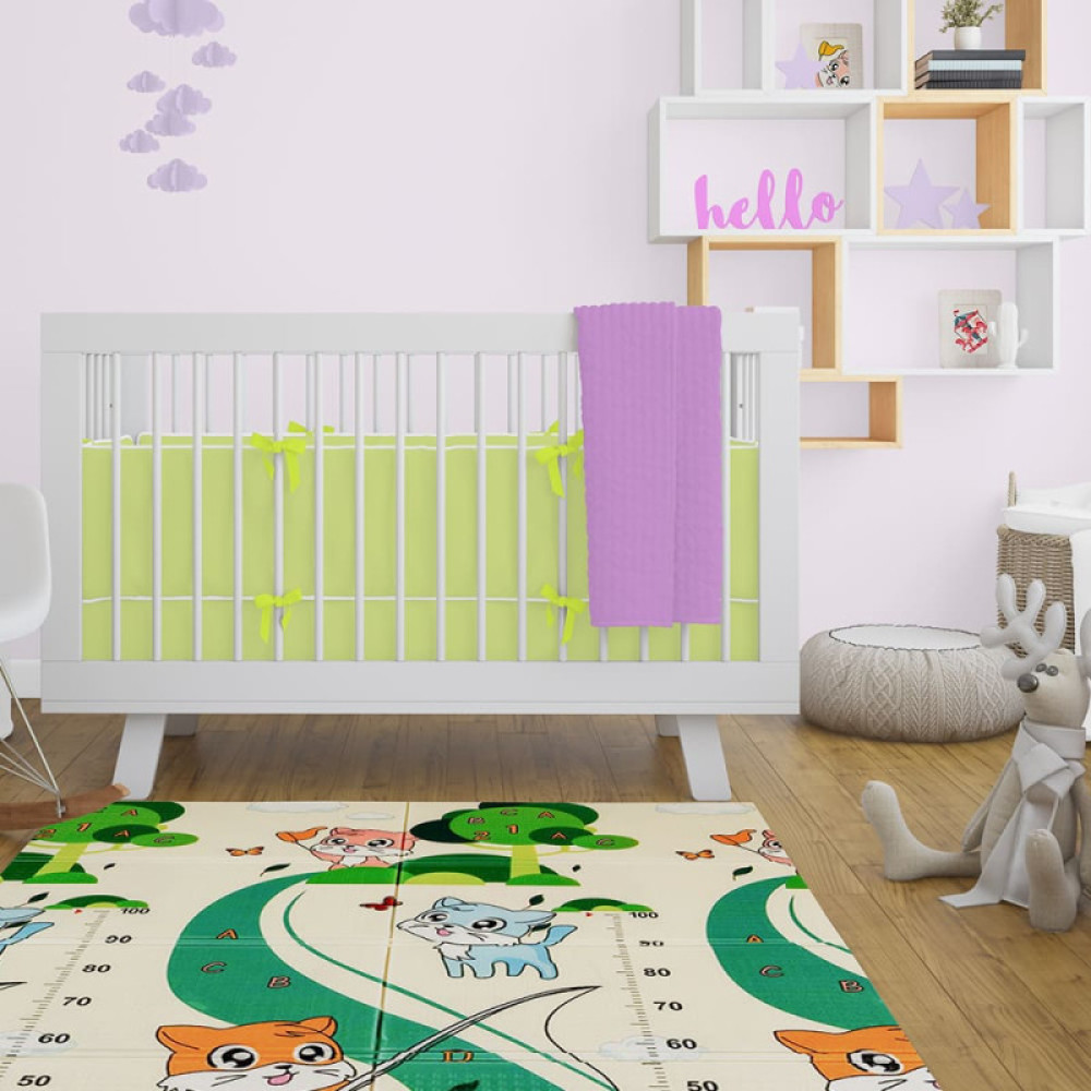 Коврик детский Mat4baby Котята на рыбалке + Щенята (№275) Коврик детский Mat4baby Котята на рыбалке + Щенята (№275)