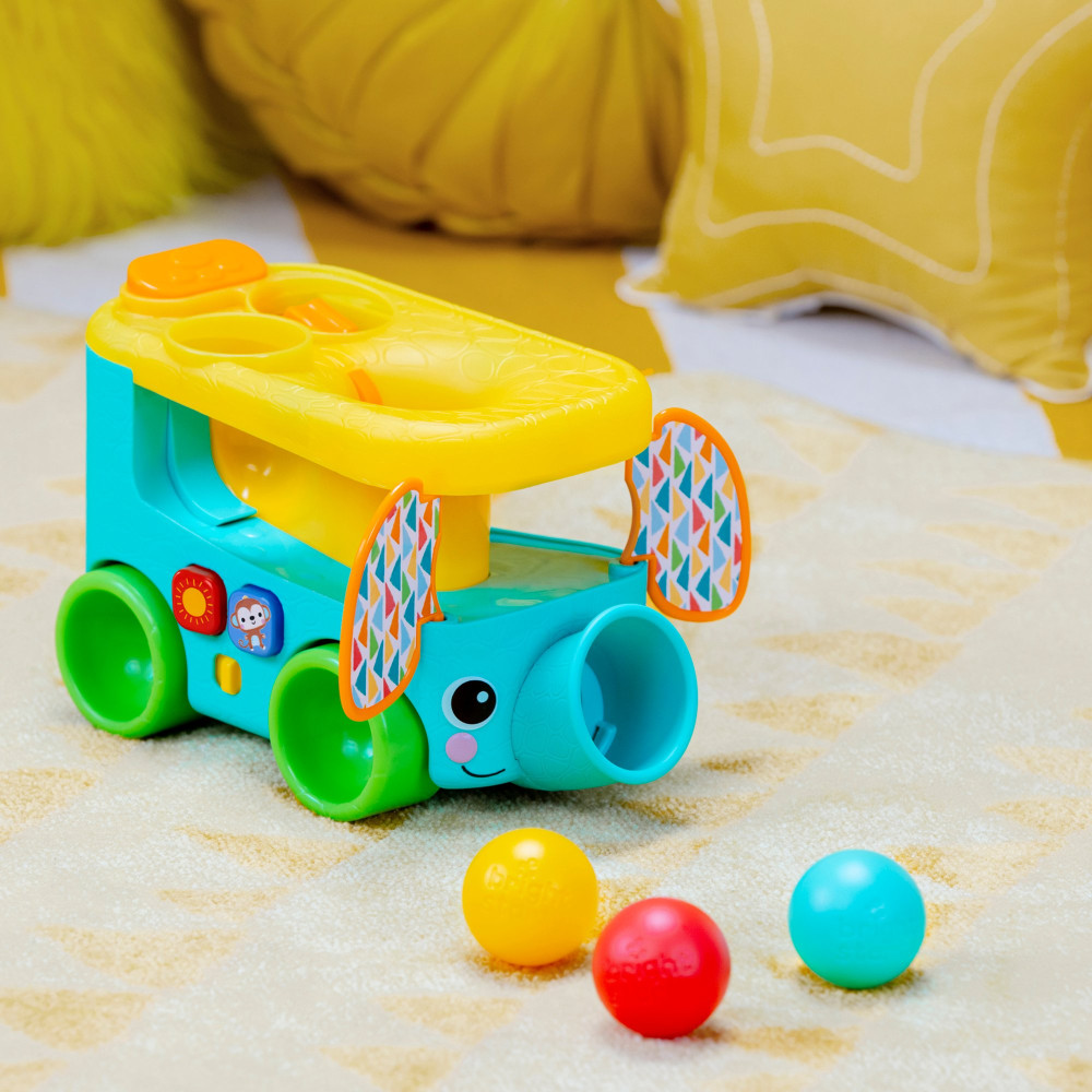 Музыкальная игрушка Bright Starts "Pop & Roll Safari Bus"