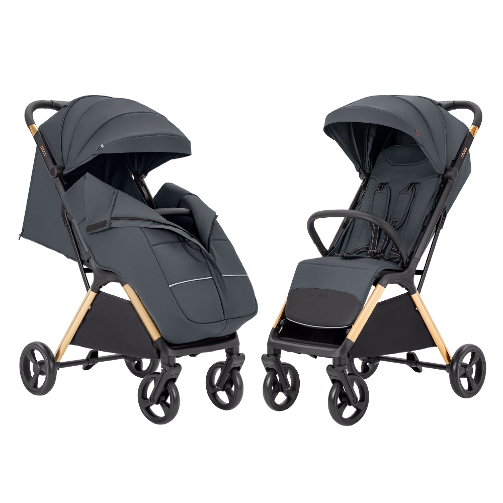 Carrello Cross CRL-5523 - прогулочная коляска с автоматическим складыванием • Eagle Grey
