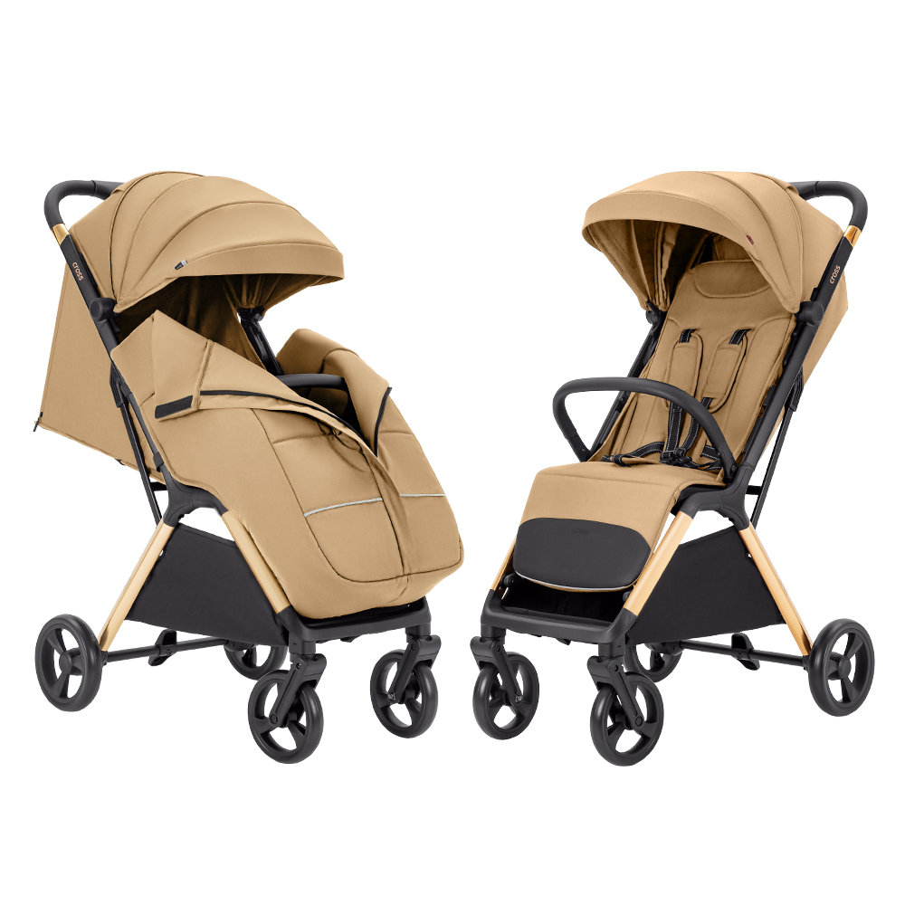 Carrello Cross CRL-5523 - прогулочная коляска с автоматическим складыванием • Sparrow Beige