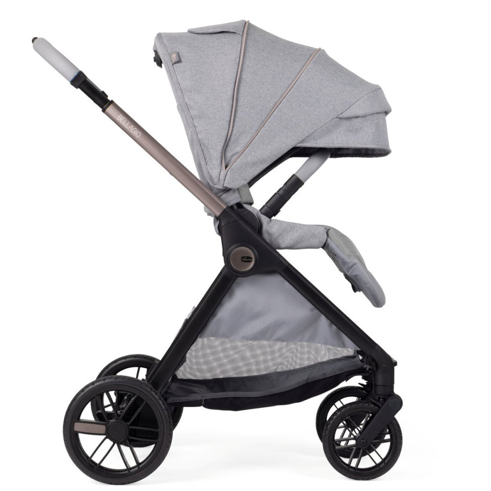 Chicco Bellagio - коляска 2 в 1, з натуральних бамбукових волокон, м'яка амортизація, телескопічна батьківська ручка, легко складається та компактна • Light Grey Chicco Bellagio - коляска 2 в 1, з натуральних бамбукових волокон, м'яка амортизація, телескопічна батьківська ручка, легко складається та компактна • Light Grey