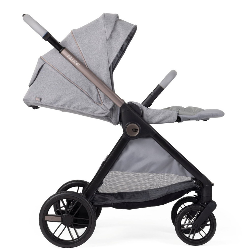 Chicco Bellagio - коляска 2 в 1, з натуральних бамбукових волокон, м'яка амортизація, телескопічна батьківська ручка, легко складається та компактна • Light Grey Chicco Bellagio - коляска 2 в 1, з натуральних бамбукових волокон, м'яка амортизація, телескопічна батьківська ручка, легко складається та компактна • Light Grey