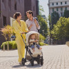 Chicco Bellagio - коляска 2 в 1, из натуральных бамбуковых волокон, мягкая амортизация, телескопическая родительская ручка, легко складывается и компактная • White