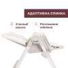 Chicco Polly Armonia - стільчик для годування на колесах, 9 положень висоти, 3 положення нахилу спинки, регульована підніжка, 5-ти точкові ремені, складний та компактний • Beige