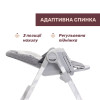 Chicco Polly Armonia - стільчик для годування на колесах, 9 положень висоти, 3 положення нахилу спинки, регульована підніжка, 5-ти точкові ремені, складний та компактний • Dark Grey